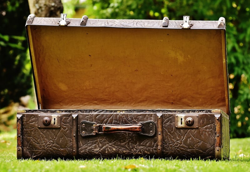 Upcycled Suitcase Shelves